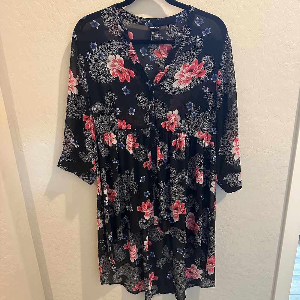 Torrid Sheer High Low Tunic